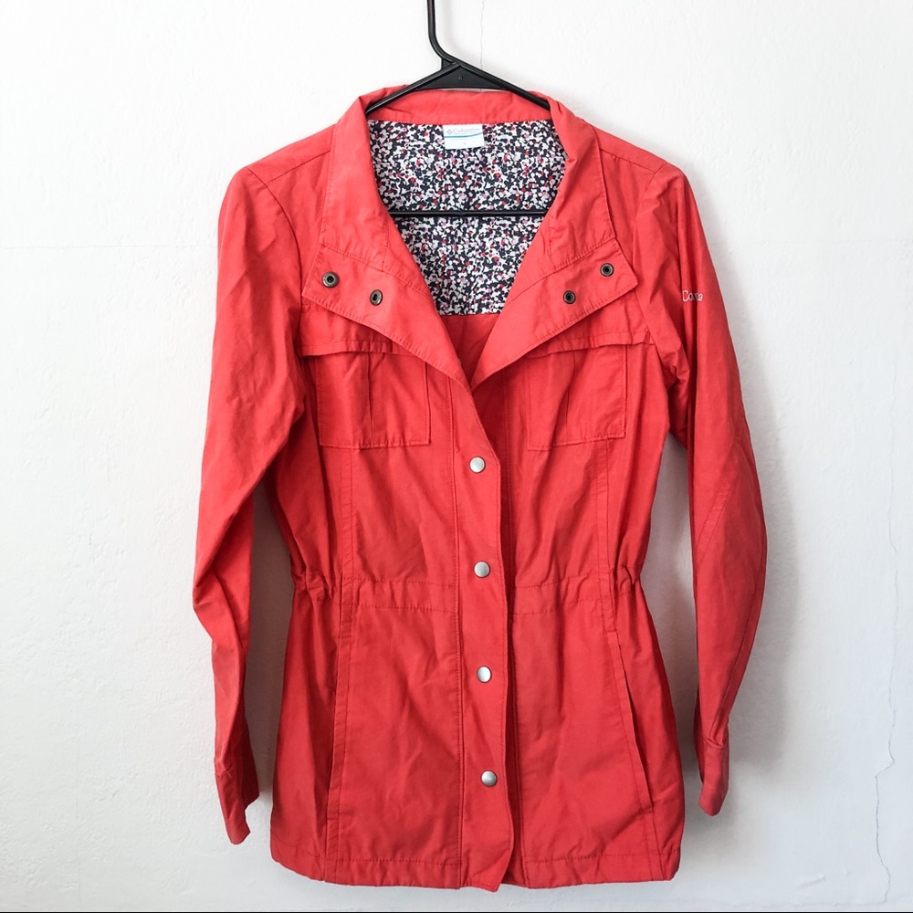 Columbia Red Women's Lightweight Anorak Jacket